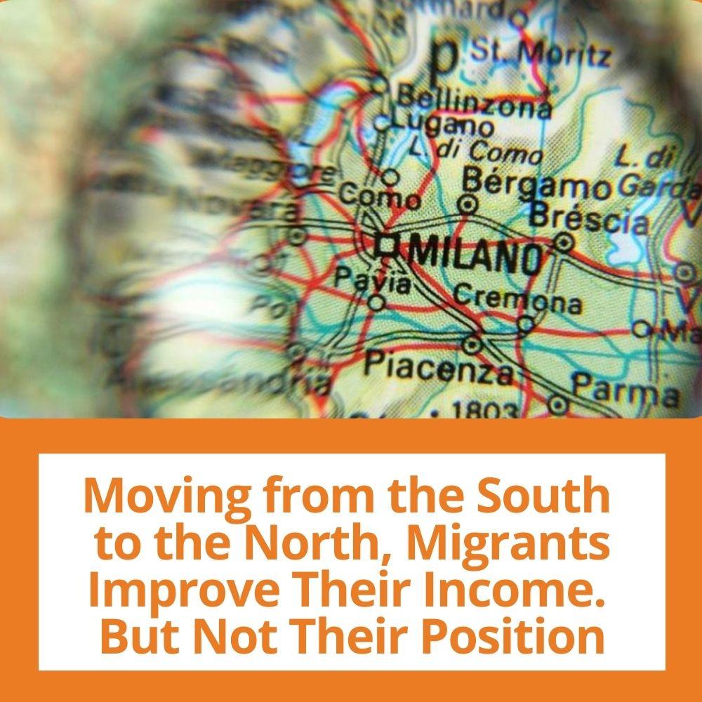 Image: map. Link to related stories. Story headline: Moving from the South to the North, Migrants Improve Their Income. But Not Their Position