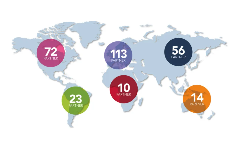 mappa delle scuole partner