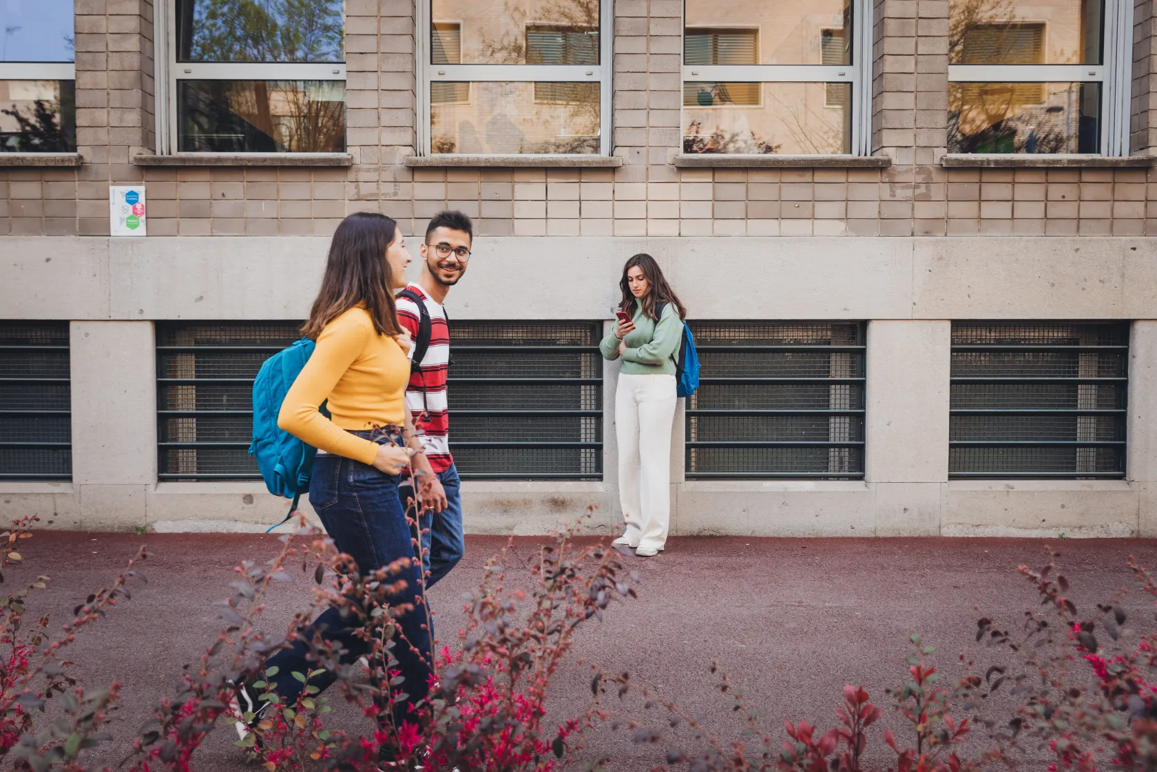 Student walking